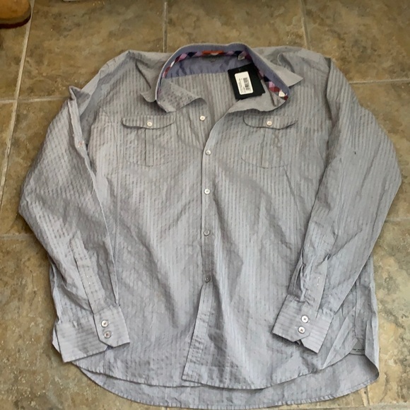 Ted Baker London Other - Ted Baker London | Gray 2 front pockets Dress Shirt Size XXL